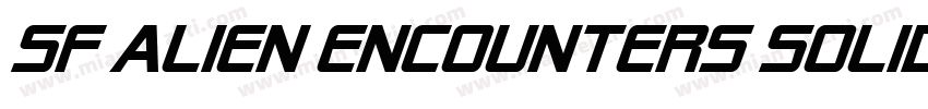 SF Alien Encounters Solid Regular字体转换